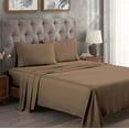 thumbnail image 1 of BNM Egyptian Cotton 300 Thread Count Sheet Set, Split King, Taupe, 1 of 9