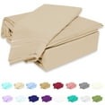 thumbnail image 1 of Ultra Soft Premium Bamboo Bed Sheet - Breathable, Wrinkle Free, Deep Pocket, Hypoallergenic - 4 Piece Bamboo Set (Brown, King/California King), 1 of 5