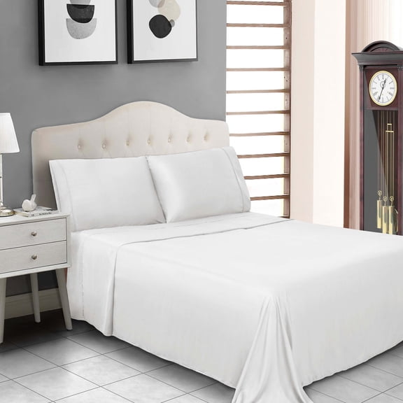 Ultra-Soft Rayon from Beech Wood, Modal Sheet Set, Full, White