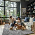 thumbnail image 1 of Ultra Soft Rug for Living Room, 3x5 Feet Grey Shag Area Rugs for Living Room, Modern Shaggy Carpets for Teens Dorm Nursery Home, Non Slip Indoor Rugs Floor Carpet(3 x 5, Light Grey), 1 of 14