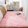 thumbnail image 1 of Cshidworld Ultra Soft Rug for Living Room, 5X8 Fluffy Area Rug for Bedroom, Modern Shaggy Carpets Fuzzy Rug for Teens Dorm Bedside Home Decor Aesthetic, Heavy Duty Non Slip, Pink, 1 of 7