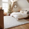 thumbnail image 1 of Cshidworld Ultra Soft Rug for Living Room, 6X9 Fluffy Area Rug for Bedroom, Modern Shaggy Carpets Fuzzy Rug for Teens Dorm Bedside Home Decor Aesthetic, Heavy Duty Non Slip, White, 1 of 7
