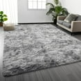 thumbnail image 1 of Cshidworld Ultra Soft Rug for Living Room, 6X9 Fluffy Area Rug for Bedroom, Modern Shaggy Carpets Fuzzy Rug for Teens Dorm Bedside Home Decor Aesthetic, Heavy Duty Non Slip, Tie-Dyed Dark Grey, 1 of 7