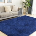 thumbnail image 1 of Cshidworld Ultra Soft Rug for Living Room, 8X10 Fluffy Area Rug for Bedroom, Modern Shaggy Carpets Fuzzy Rug for Teens Dorm Bedside Home Decor Aesthetic, Heavy Duty Non Slip, Blue, 1 of 7