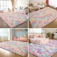 thumbnail image 1 of Cshidworld Ultra Soft Rug for Living Room, 8X10 Fluffy Area Rug for Bedroom, Modern Shaggy Carpets Fuzzy Rug for Teens Dorm Bedside Home Decor Aesthetic, Heavy Duty Non Slip, Rainbow, 1 of 6