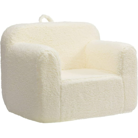 Ultra-Soft Snuggle Foam Filled Chair,  Cuddly Sherpa Reading Couch for Boys and Girl