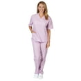 thumbnail image 1 of Ultra Soft Stretch Junior Mock Wrap Medical Scrub set 8119 9120, 1 of 3