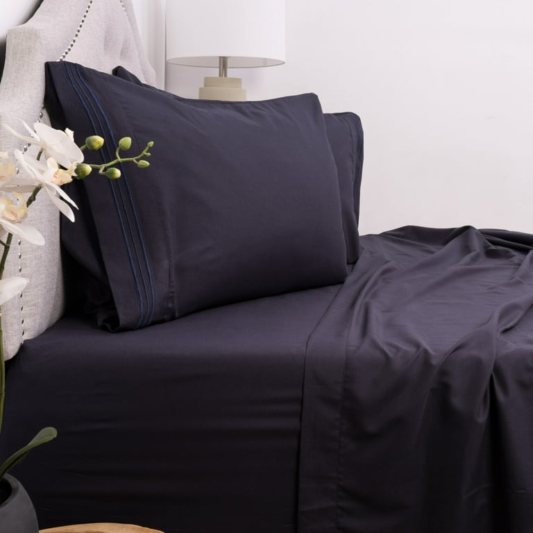 Sweet Home Collection  Jersey Knit Microfiber 3-Piece Bed Sheets
