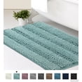 thumbnail image 1 of PrimeBeau Rectangular Microfiber Absorbent Non-Skid Bath Rug, 32" x 20" inches, Duck Egg Blue, 1 of 8