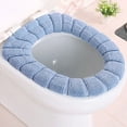 thumbnail image 1 of Ultra Soft & Thick Acrylic Toilet Seat Cover - 200% Plush Cushioned, Warm & Comfortable for Cold Weather, Easy Snap-On Installation, Machine Washable, 1 of 6