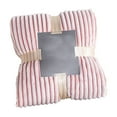 thumbnail image 1 of Ultra-Soft Thick Fleece Blanket for Cozy Comfort, Stylish Striped Design, Perfect for Bed and Sofa, Warm and Plush for Cold Nights, Versatile Home Decor Accessory, 1 of 5