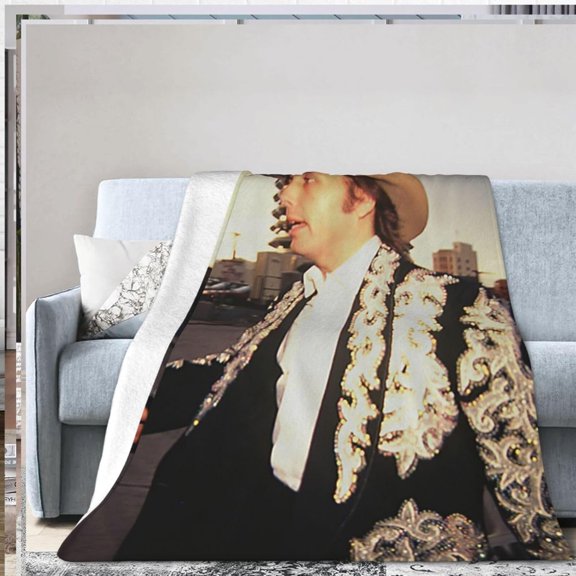 Ultra Soft Throw Blanket Flannel Dwight Music Yoakam Theme Light Weight Warm Blanket for Living Room/Bedroom 40"X30"