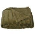 thumbnail image 1 of Ultra Soft Throw Blanket Warm Sherpa Fleece Fuzzy Cozy Couch Large 60 x 80 Ribbed, 1 of 9