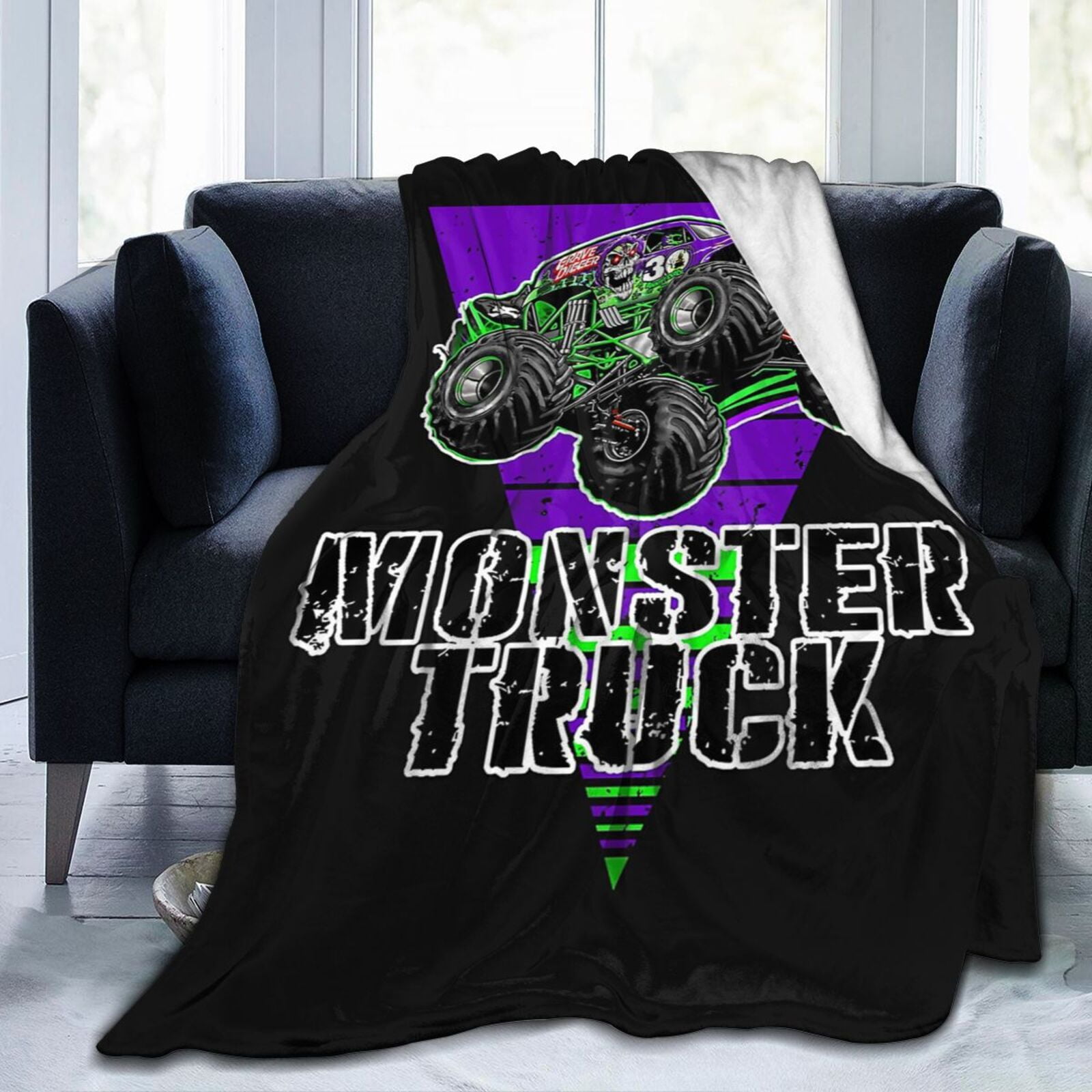 Ultra Soft Throw Plush, Grave Digger Monster Jam Bedding Fleece Blanket ...