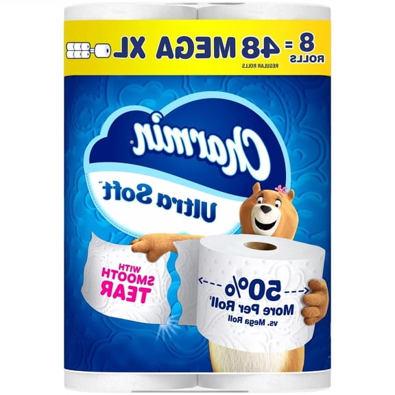 Ultra Soft Toilet Paper - 8 Mega XL Rolls