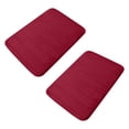 thumbnail image 1 of Ultra Soft Velvet Bath Mat and Kitchen Rug, Non-Slip Microfiber Foam Floor Mats, Super Absorbent 2-Piece Set for Bathroom Sink Tub, 1 of 5