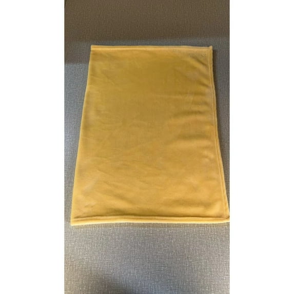 Ultra-Soft and Warm Solid Color Fleece Blanket Throw with Plush Texture, Versatile Enough for Use as a Sofa Rug, Bed Cover, or Travel Companion for Cozy Comfort Anywhere, L, Yellow