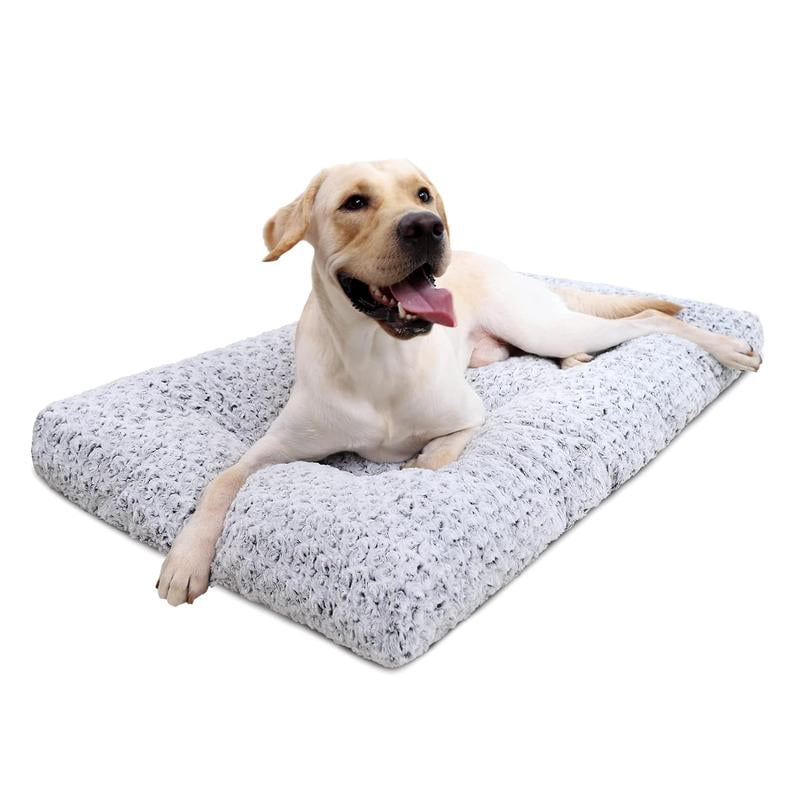 Photo inspiration: Visual Reference: Ultra Soft Washable Rose Velvet Dog Crate Bed With Anti