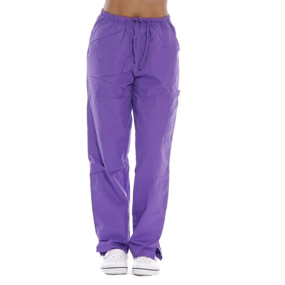 Dreamcrest Ultra Soft Women's Scrub Pants / Medical Scrubs / Nursing Uniforms (Purple, X-Small)