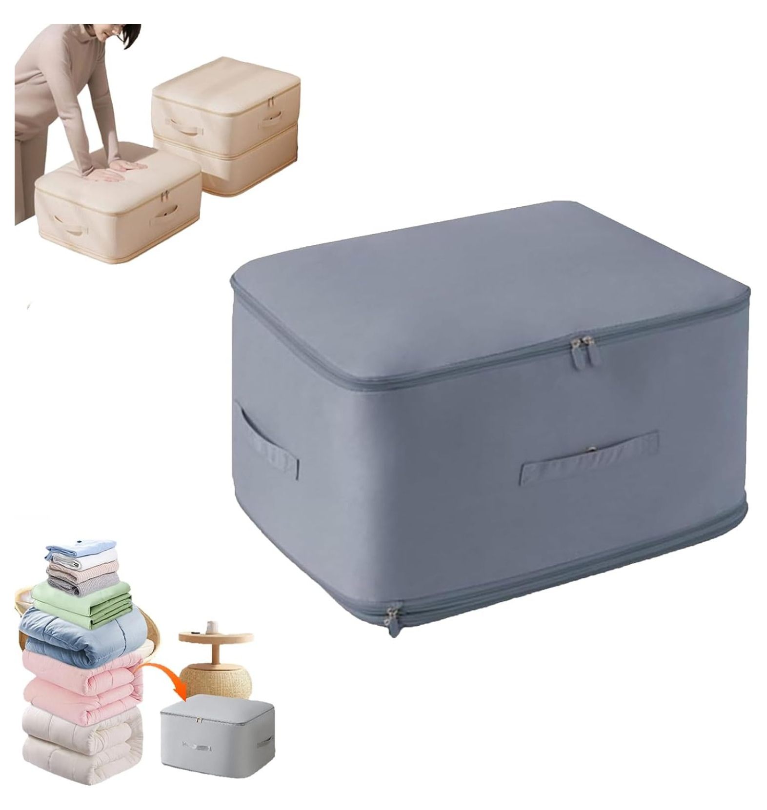 Ultra Space Saving Self Compression Organizer, Heavy Duty Moving Bags