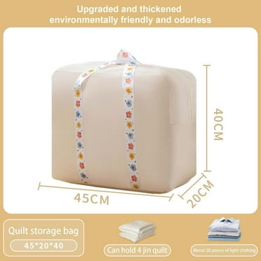Ultra Space Saving Self Compression Organizer, Moving Bags, Comforter Storage Bag, Packing Bags Small Spaces Saver Compression Bags for Storage Bedding Quilt Blankets Clothes
