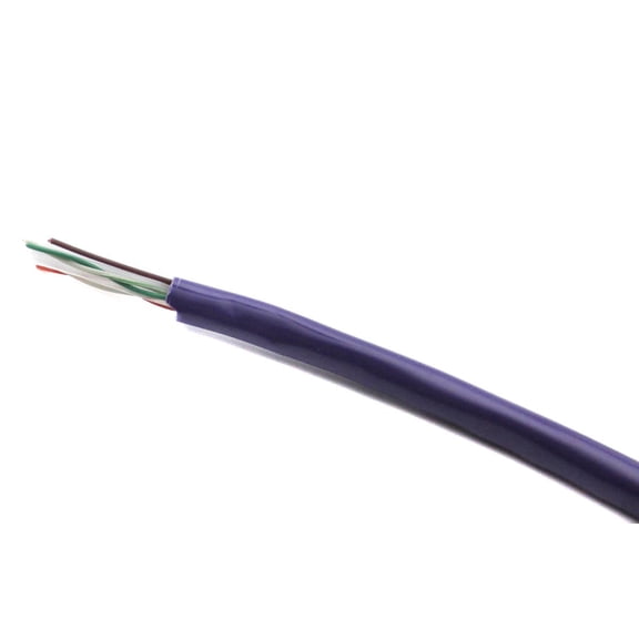 Ultra Spec 400FT (122M) Bulk Raw Cat6 Ethernet Cable (No Ends) - Purple