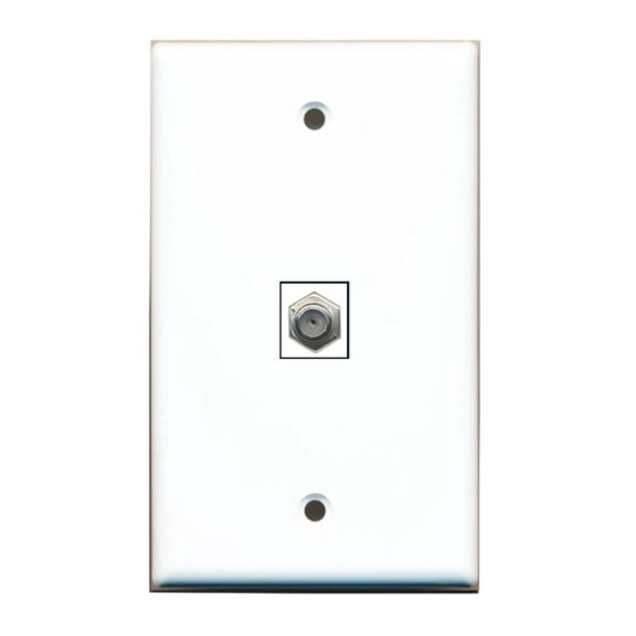 Ultra Spec Cables 1 Port Custom Keystone Wall Plate Solid