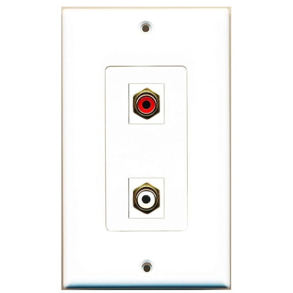 Ultra Spec Cables 1 Port Rca Red 1 Port Rca Wall Plate DecorZ