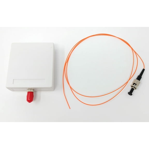 Ultra Spec Cables 1 Port ST-UPC Multimode Fiber Surface Mount Box and Pigtail Kit (Includes ST-UPC Coupler and 1 Meter 900um Pigtail) for Splice