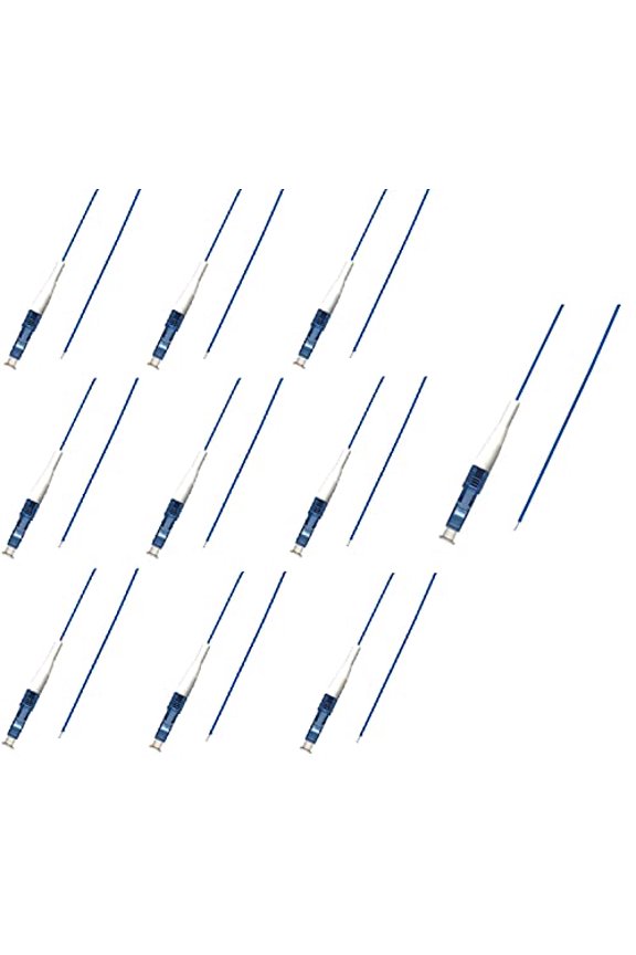 Ultra Spec Cables 10 Pack LC Singlemode 9/125 Simplex Pigtail Fiber Optic 1M - for Fusion Splicing