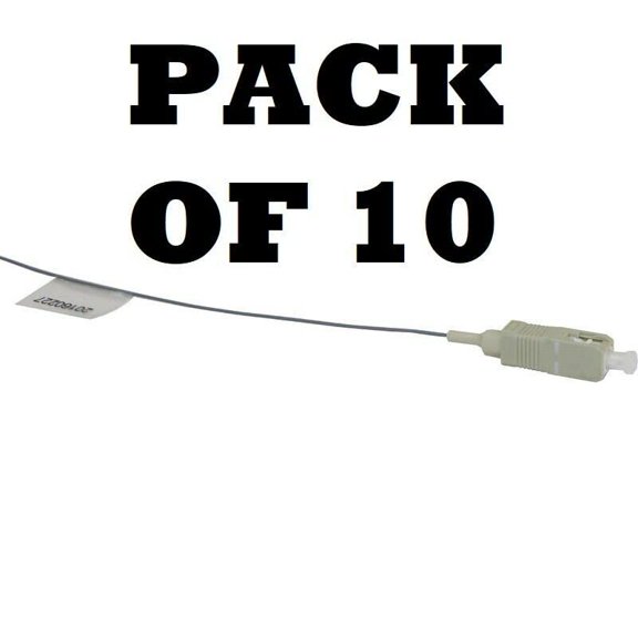 Ultra Spec Cables 10 Pack SC Multimode 50/125 Simplex Pigtail Fiber Optic 1M - 0.9 mil