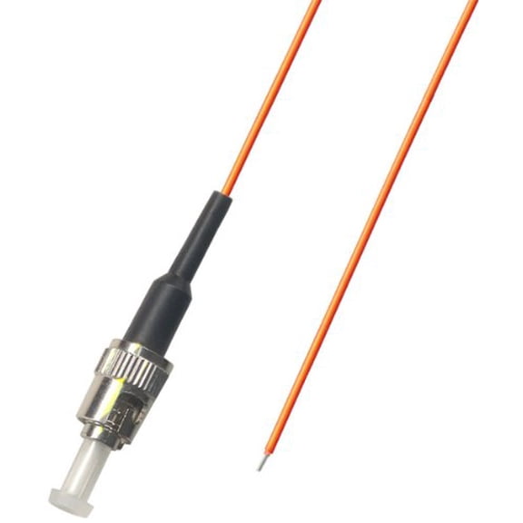 Ultra Spec Cables 10 Pack ST Multimode 50/125 Simplex Pigtail Fiber Optic 1M - 0.9 mil for Splice