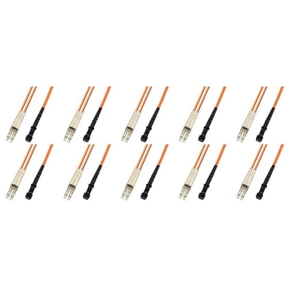 Ultra Spec Cables 100M Multimode Duplex Fiber Optic Cable (50/125) - LC to MTRJ (10 Pack)