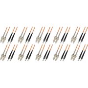 Ultra Spec Cables 100M Multimode Duplex Fiber Optic Cable 50/125 - SC to ST 10 Pack