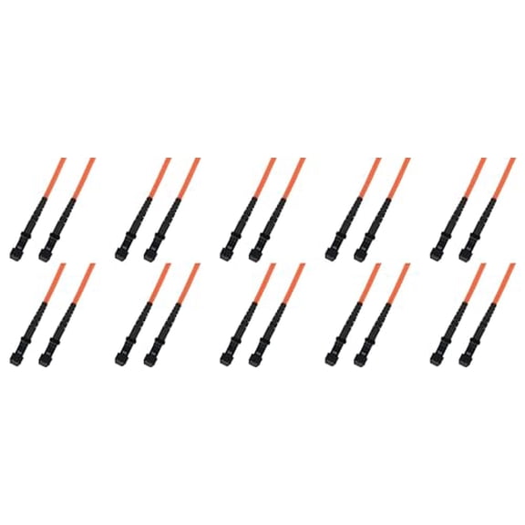 Ultra Spec Cables 10M Multimode Duplex Fiber Optic Cable (50/125) - MTRJ to MTRJ (10 Pack)