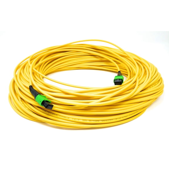 Ultra Spec Cables 12 Fiber Trunk Cable, MTP Female to MTP Female, Singlemode, Type A, OFNR - 5 Meter