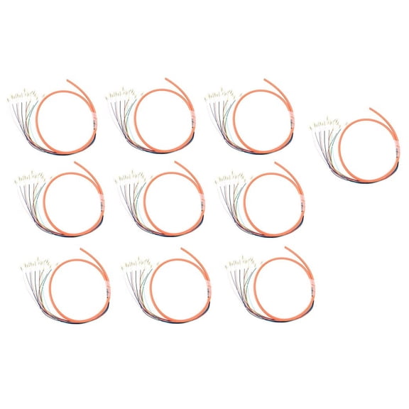 Ultra Spec Cables 12 Strand OM1 62.5/125 Multimode LC-UPC Fiber Pigtail, 1 Meter - 10 Pack for Splice