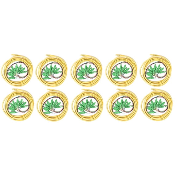 Ultra Spec Cables 12 Strand Singlemode SC-APC Fiber Pigtail, 3 Meter - 10 Pack for Splice