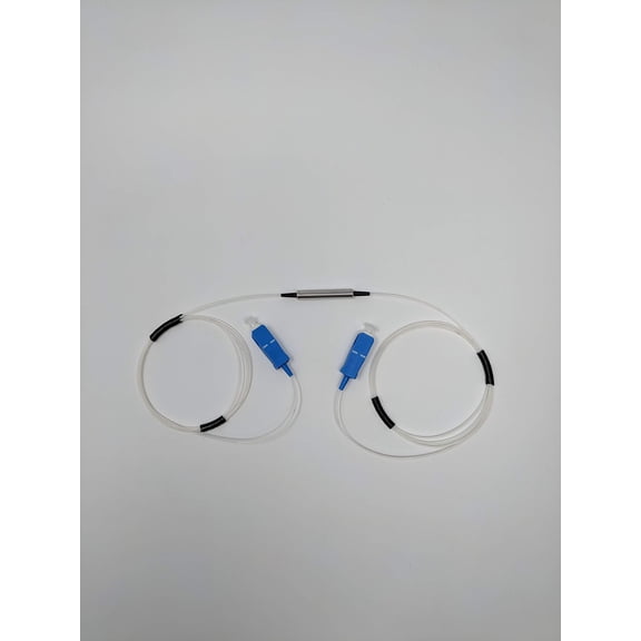 Ultra Spec Cables 1550nm Polarization-Insensitive Optical Isolator Cable, Dual Stage, 900um Loose Tube, SC/UPC - 1 Meter