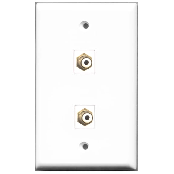 Ultra Spec Cables 2 Port RCA Female F/F Wall Plate