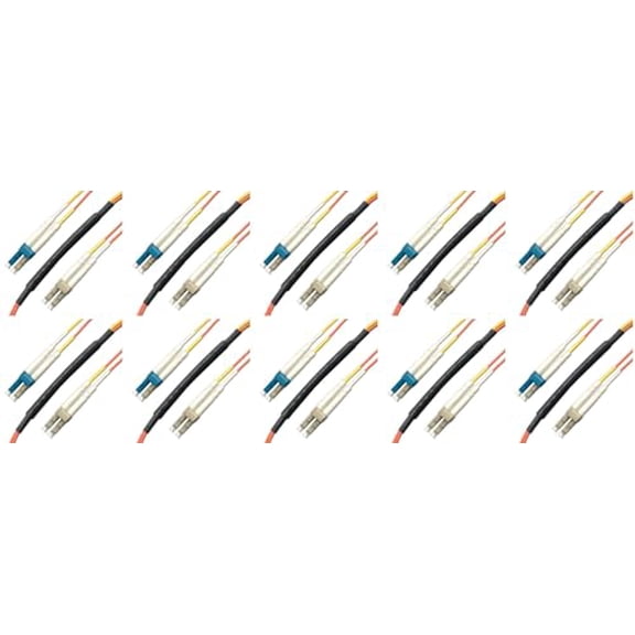 Ultra Spec Cables 2M LC/LC Mode Conditioning Fiber Optic Cable (9/125-62.5/125) (10 Pack)