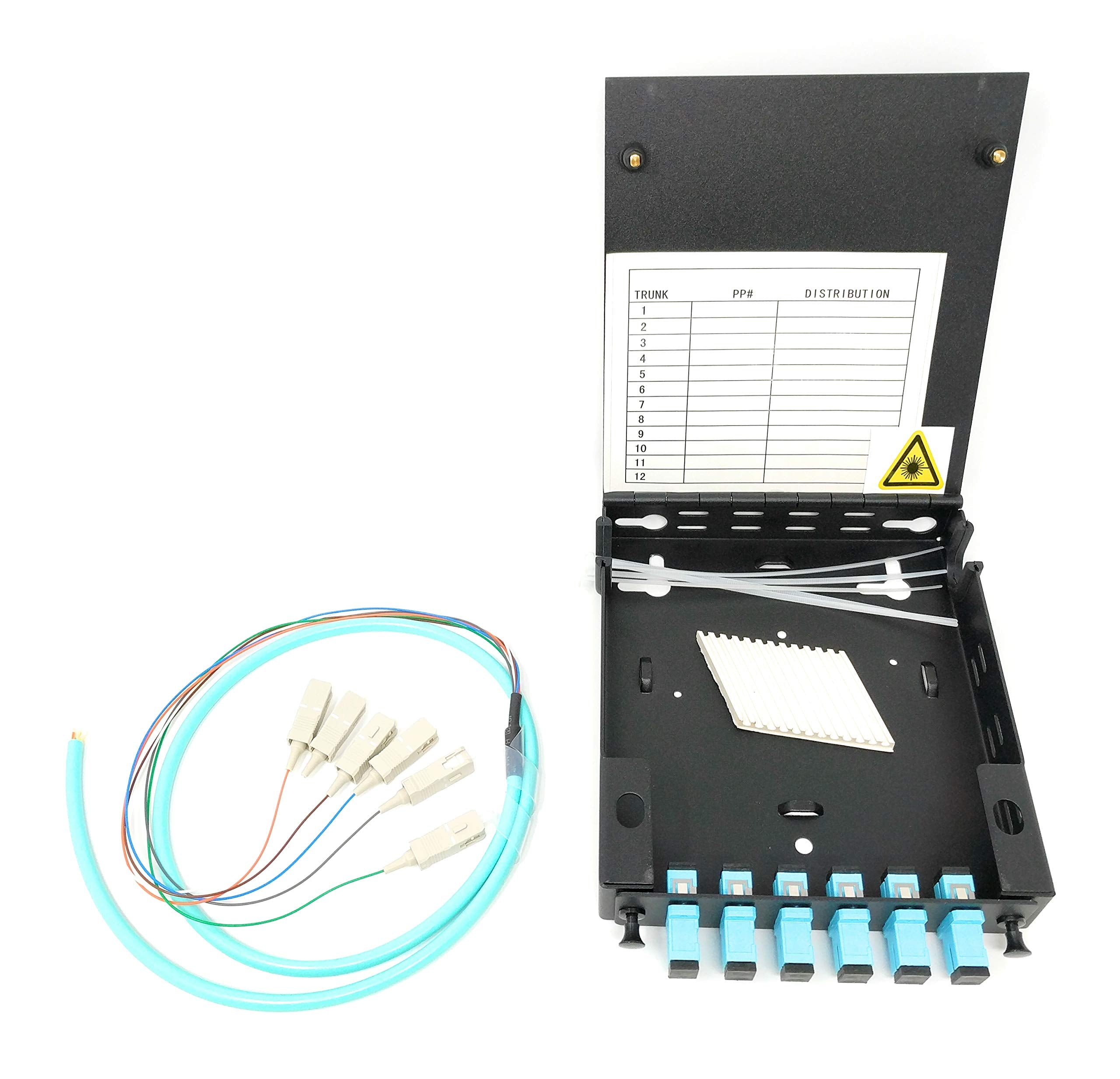 Ultra Spec Cables 6 Port Wall Mount Fiber Enclosure with Splicing ...