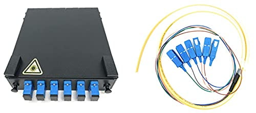 Ultra Spec Cables 6 Port Wall Mount Fiber Enclosure with Splicing ...