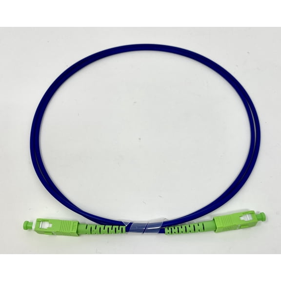 Ultra Spec Cables - Armored Singlemode Simplex PVC (OFNR) SC-APC to SC-APC 3.0mm Fiber Optic Cable - 1 Meter
