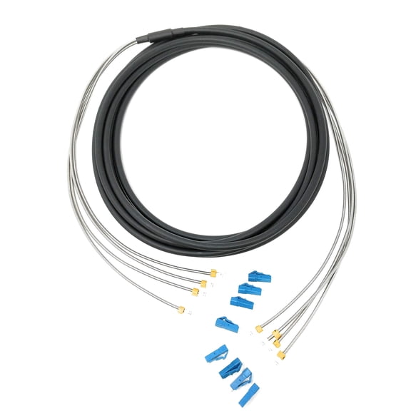 Ultra Spec Cables FTTA/CPRI Waterproof Armored LC-UPC Singlemode 4 Core Outdoor LSZH Fiber Optic Cable - 10 Meter