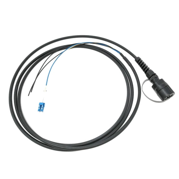 Ultra Spec Cables FTTA Circular Sealed 2 Core LC-UPC Singlemode TPU Outdoor Fiber Optic Cable - 5 Meter