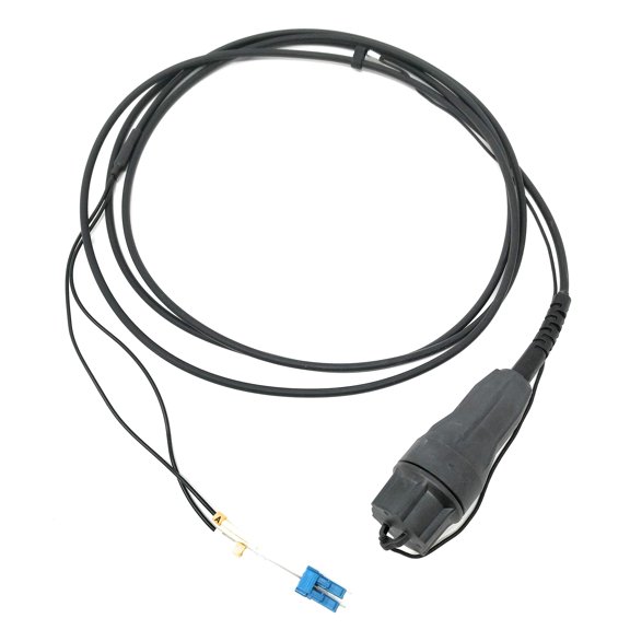 Ultra Spec Cables FTTA Waterproof Encapsulated 2 Core to LC-UPC Singlemode Duplex TPU Outdoor Fiber Optic Cable - 3 Meter