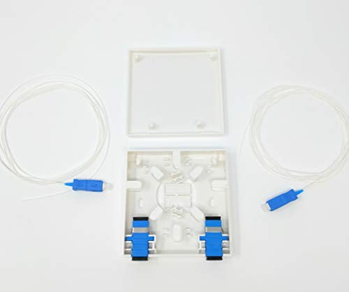 Ultra Spec Cables FTTH 2 Port SC-UPC Fiber Mini Termination Box Kit ...