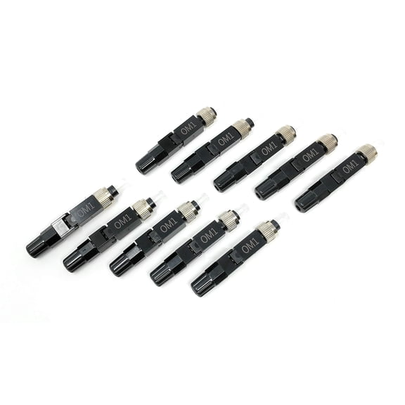Ultra Spec Cables Field Installable FC-UPC Multimode OM1 62.5/125 Connector for 0.9mm, 2.0mm, 3.0mm Cable (10 Pack)