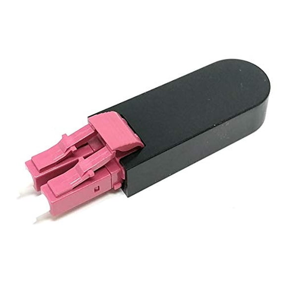 Ultra Spec Cables LC Fiber Optic 40Gb OM4 Multimode 50/125 Loopback Adapter - Magenta